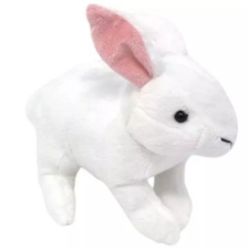 Bear Impex Fehér nyuszi plüssfigura - 18 cm plüssfigura