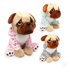 Bear Toys Plüss mopsz ruhában 3féle 25cm plüssfigura