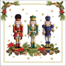 Bearded nutcracker papírszalvéta 33x33cm, 20db-os papírárú, csomagoló és tárolóeszköz