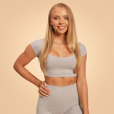 BeastPink Sense Cropped póló Grey L női póló