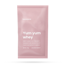 BeastPink Yum Yum Whey minta 400 x 30g karamellás keksz vitamin és táplálékkiegészítő