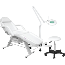 BEAUTYONE Cosmo Classic S5 kozmetikai kezelőágy, szék és nagyítós lámpa szett szépségápolási bútor