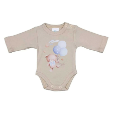  Bébi hosszú ujjú kombidressz Maci fiú homok 44 kombidressz, body