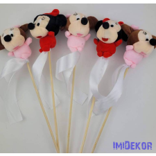  Bébi Minnie plüss pálcás figura dekorációs kellék