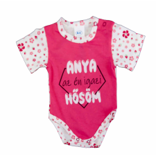 Bébi ru kombi egyfal Vp. V.PINK/FEHÉR VIRÁG 074 kombidressz, body