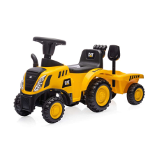 Bébitaxi CAT TRACTOR Milly Mally sárga lábbal hajtható járgány