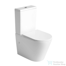 Becrisa ÖK VERDE perem nélküli monoblokkos wc ülőkével,tartállyal,fehér S02010103P szaniter