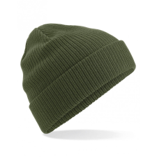 Beechfield Uniszex organikus téli sapka Beechfield Organic Cotton Beanie Egy méret, Fekete női sapka