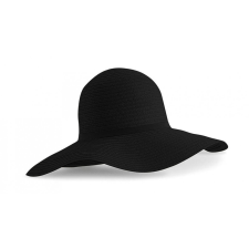 Beechfield Uniszex sapka Beechfield MarBella Canvas Wide-Brimmed Sun Hat Egy méret, Fekete női sapka