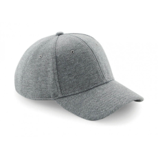 Beechfield Uniszex téli sapka Beechfield Jersey Athleisure Baseball Cap Egy méret, Heather szürke