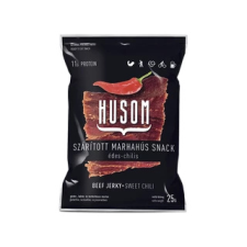 Beefjerky Kft. Husom szárított marhahús snack édes-chilis 25 g reform élelmiszer