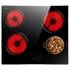  Beépített főzőlap, kerámia főzőlap, érintésvezérlés, többfunkciós főzés, fekete főzőlap