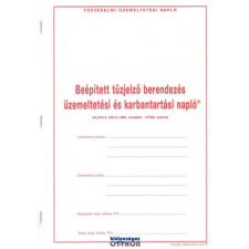 Beépített tűzjelző berendezés üzemeltetési és karbantartási napló határidőnapló