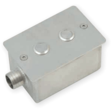 Beépítő inox doboz 2 piezo kapcsolóhoz medence kiegészítő