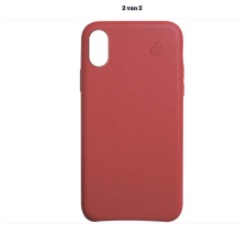 BeetleCase Apple iPhone X / XS bőr hátlapvédő tok piros tok és táska