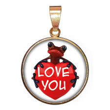  Béka Love – medál lánccal vagy kulcstartóval nyaklánc