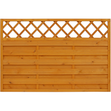  Belátásgátló kerítéselem Country mandulafenyő színek 120 cm x 180 cm FSC kerti bútor