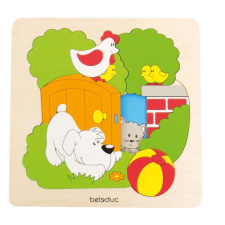 Beleduc réteges puzzle Fedezze fel a kertet puzzle, kirakós