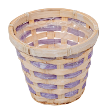  Bélelt kaspó lila D15cm M12cm dekorációs kellék