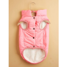  Bélelt kutyakabát, pink, XL-es méret kutyaruha