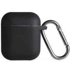 Beline AirPods szilikon Cover Air Pods 1/2 fekete tok fülhallgató, fejhallgató tok