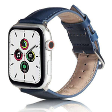 Beline Apple Watch bőr óraszíj 42/44/45/49mm kék okosóra kellék
