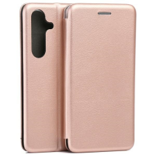 Beline Book Magnetic könyvtok Samsung Galaxy S25 - rózsaarany színű tok és táska