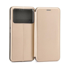 Beline Book Magnetic könyvtok Xiaomi Poco F6 Pro - arany színű tok és táska