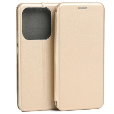 Beline Book Magnetic könyvtok Xiaomi Redmi Note 14 5G - arany színű tok és táska