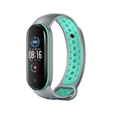 Beline Design csereszíj Xiaomi Mi Band 7/6/5 - szürke-zöld okosóra kellék