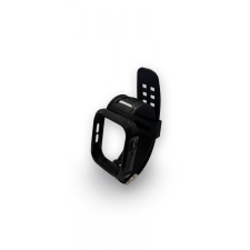 Beline fekete okosóra szilikon szíj tokkal, Apple Watch 4/5/6/7/SE 38/40/41mm okosóra kellék