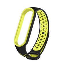 Beline óraszíj Mi Band 7/6/5 fekete/zöld okosóra kellék