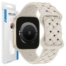 Beline Szíj Apple Watch Szilikonhoz Szövt 42/44/45/49Mm Bézs Tok okosóra kellék