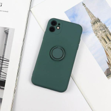 Beline Tok szilikon iPhone 12 mini zöld tok gyűrűvel tok és táska