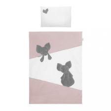 Belisima 6-részes ágyneműhuzat Belisima Mouse 100/135 rózsaszín babaágynemű, babapléd
