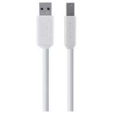Belkin 3.0 USB-A/USB-B kábel 1,8m fehér (F3U159cp1,8MWHT) (F3U159cp1,8MWHT) kábel és adapter