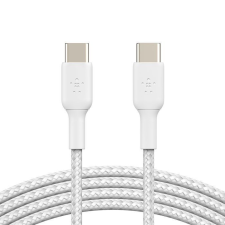 Belkin Belkin BoostCharge Braided USB-C to USB-C Cable 2m White kábel és adapter