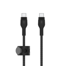 Belkin BOOST CHARGE PRO Flex USB-C - USB-C kábel 3m fekete (CAB011bt3MBK) (CAB011bt3MBK) mobiltelefon kellék