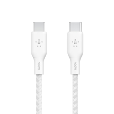 Belkin BOOST CHARGE USB-C - USB-C kábel 100W, 2m fehér (CAB014bt2MWH) (CAB014bt2MWH) kábel és adapter