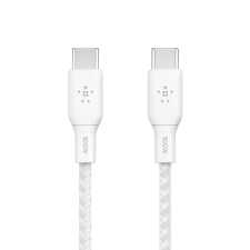 Belkin BOOST CHARGE USB-C - USB-C kábel 100W, 2m fehér (CAB014bt2MWH) (CAB014bt2MWH) - Adatkábel kábel és adapter