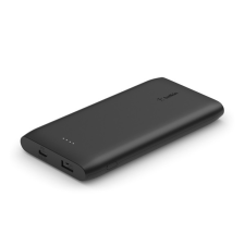 Belkin BOOST CHARGE vésztöltő 2 USB / Type-C aljzat (10000mAh, 18W, gyorstöltés támogatás + Type-C kábel) FEKETE Xiaomi Poco F5 Pro, OnePlus Nord CE 3 Lite 5G, OnePlus Pad, Huawei Nova 11i, Mo kábel és adapter