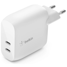 Belkin boostcharge dual usb-c pd wall charger 40w white wcb006vfwh kábel és adapter