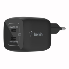Belkin BoostCharge Pro 2xUSB-C hálózati töltő 45W fekete (WCH011vfBK) (WCH011vfBK) mobiltelefon kellék