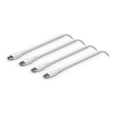 Belkin BoostCharge USB-C - USB-C harisnyázott kábel 2db, 2m fehér (CAB004bt2MWH2PK) (CAB004bt2MWH2PK) kábel és adapter