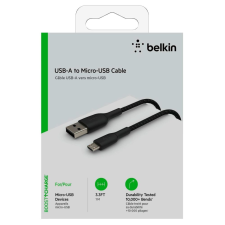 Belkin CAB007bt1MBK USB kábel 1 M USB A Micro-USB A Fekete kábel és adapter