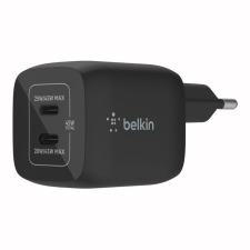 Belkin Dual USB-C GaN Wall Charger with PPS 45W Black mobiltelefon kellék