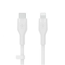 Belkin Flex Lightning apa - USB-C apa Adat és töltőkábel (3m) - Fehér kábel és adapter
