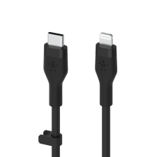 Belkin Flex Lightning apa - USB-C apa Adat- és töltőkábel - Fekete (1m) kábel és adapter