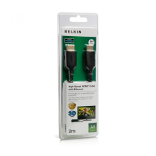 Belkin HDMI-HDMI High Speed with Ethernet Cable 2m Gold Connector Black kábel és adapter