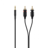 Belkin Portable JACK - RCA kábel 2m (3.5mm jack apa - 2xRCA apa) - Fekete (F3Y116BT2M)
